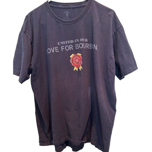 Jim Beam T-Shirt size XL United in our Love‎ for Bourbon, Whiskey Tee, Black - Picture 1 of 4